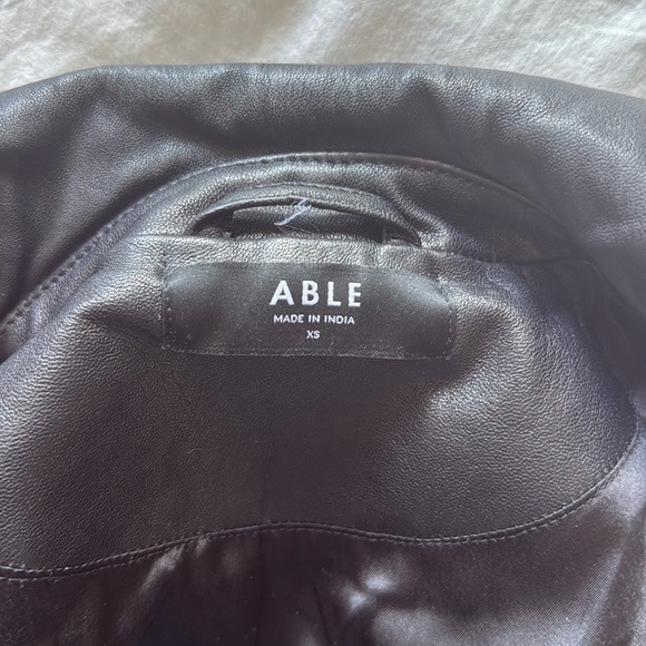 Black Lamb Skin Leather Jacket size XS - Picture 4 of 10